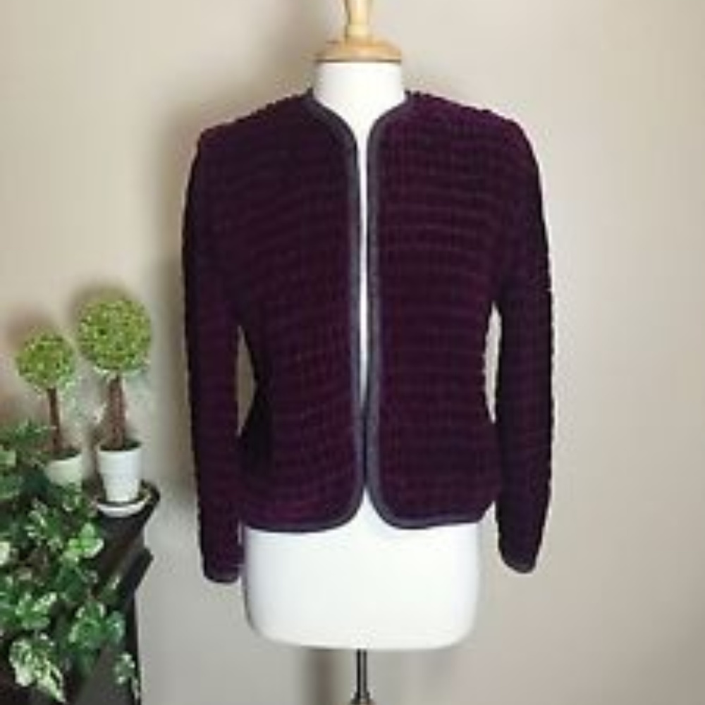 BIS BIS by Gene Ewing Vintage Puff Quilt Blazer